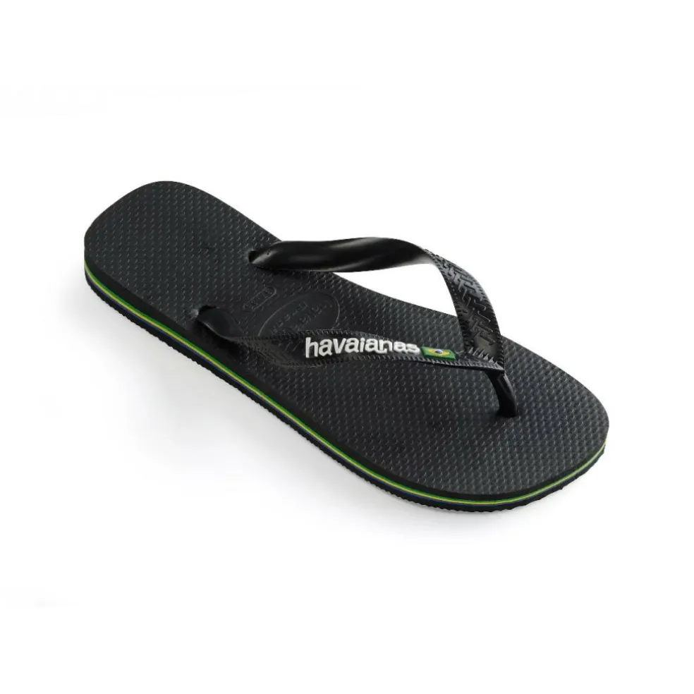 Havaianas Brasil Logo slippers black