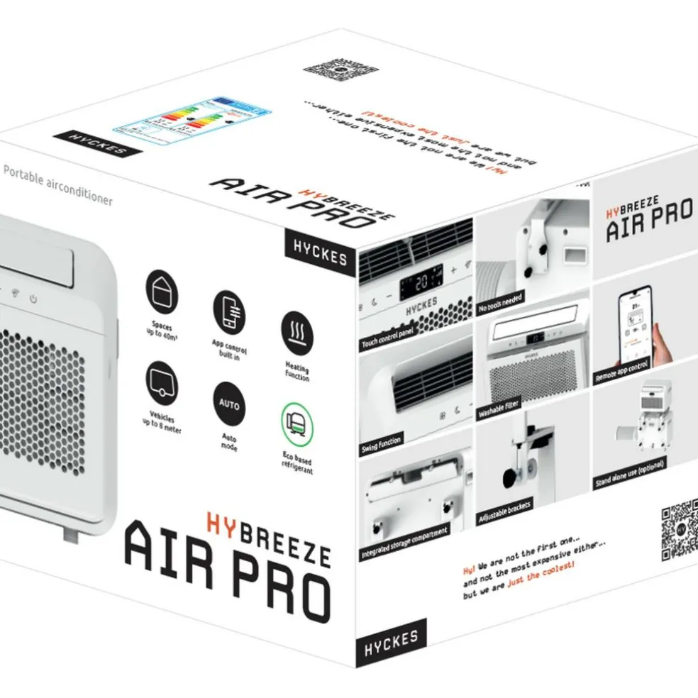 Hyckes HyBreeze Air Pro draagbare split unit aircondition