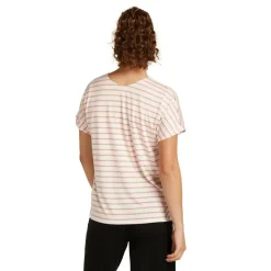 Icebreaker Drayden Reversible Stripe shirt dames ecru heather desert sand