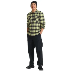 Jack Wolfskin  Baja overhemd heren check lemon ice