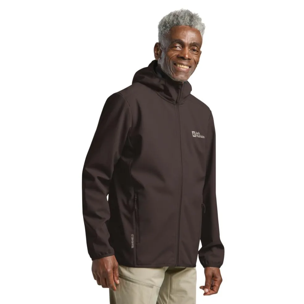 Jack Wolfskin Bornberg Hoody softshell jas heren peat