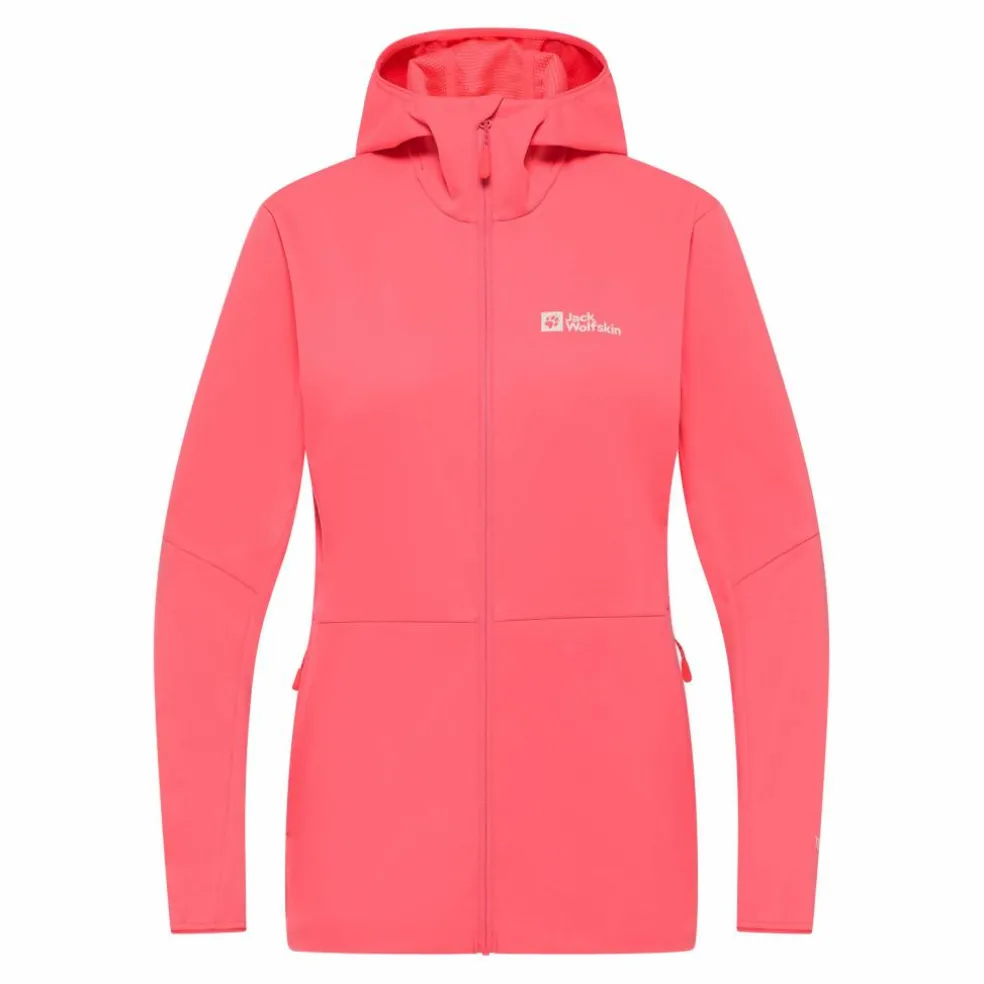 Jack Wolfskin Feldberg softshell jas dames sunset coral
