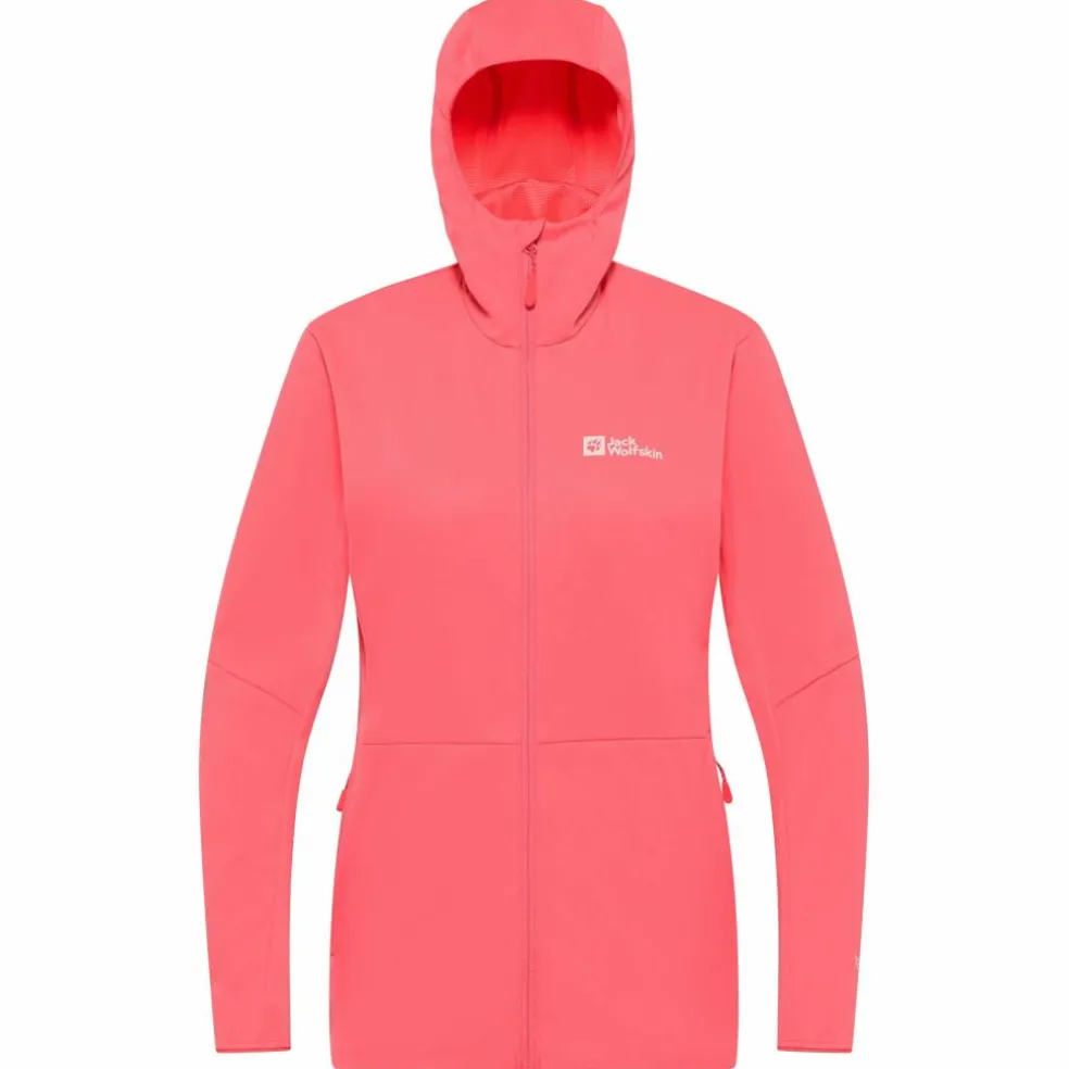 Jack Wolfskin Feldberg softshell jas dames sunset coral
