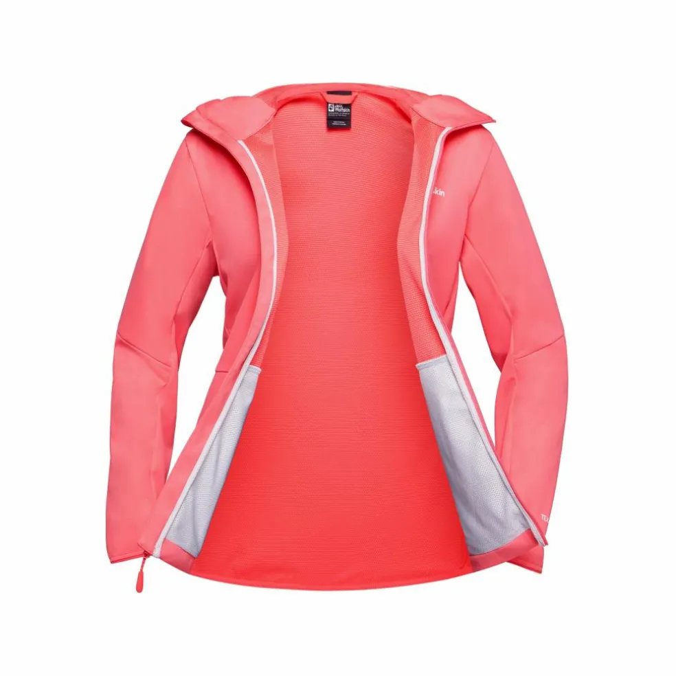Jack Wolfskin Feldberg softshell jas dames sunset coral