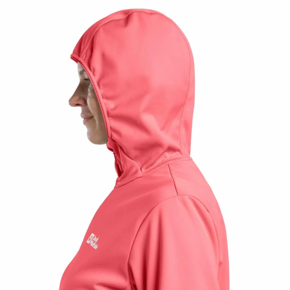 Jack Wolfskin Feldberg softshell jas dames sunset coral