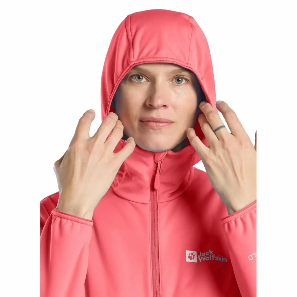Jack Wolfskin Feldberg softshell jas dames sunset coral