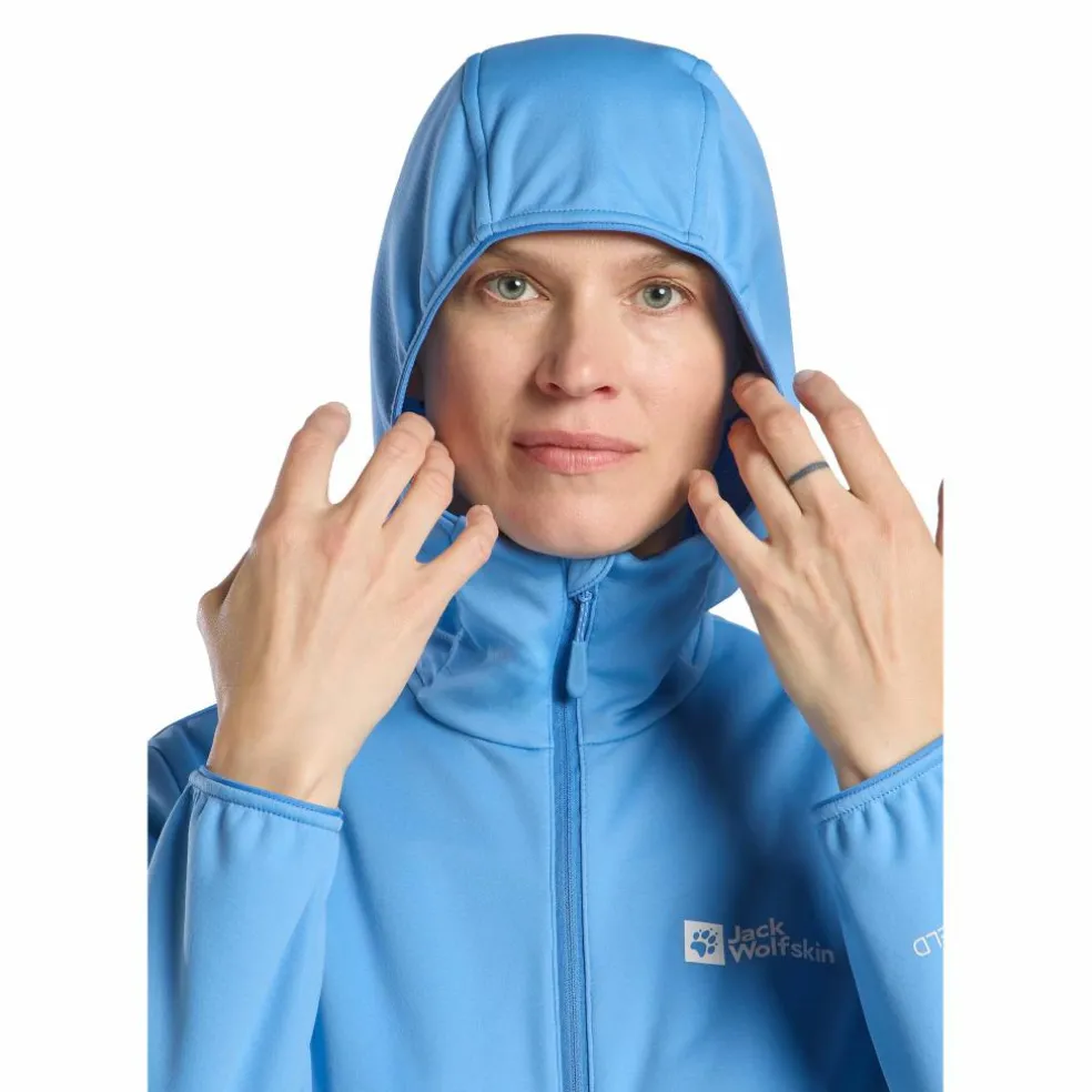 Jack Wolfskin Feldberg softshell jas dames mid blue