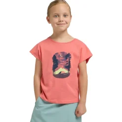 Jack Wolfskin Graphic shirt junior sunset coral