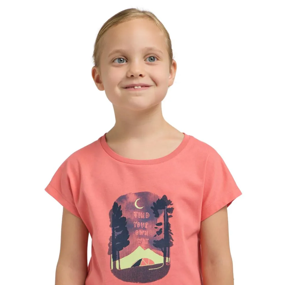 Jack Wolfskin Graphic shirt junior sunset coral