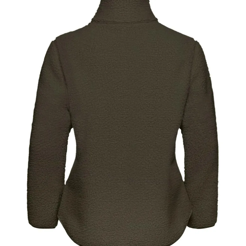 Jack Wolfskin High Curl fleece vest dames obsidian moss