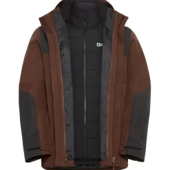 Jack Wolfskin Jasper 3-in-1 outdoor jack heren hot choc