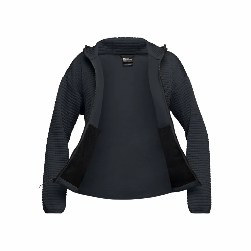 Jack Wolfskin Mogari Hooded fleece vest dames dark navy