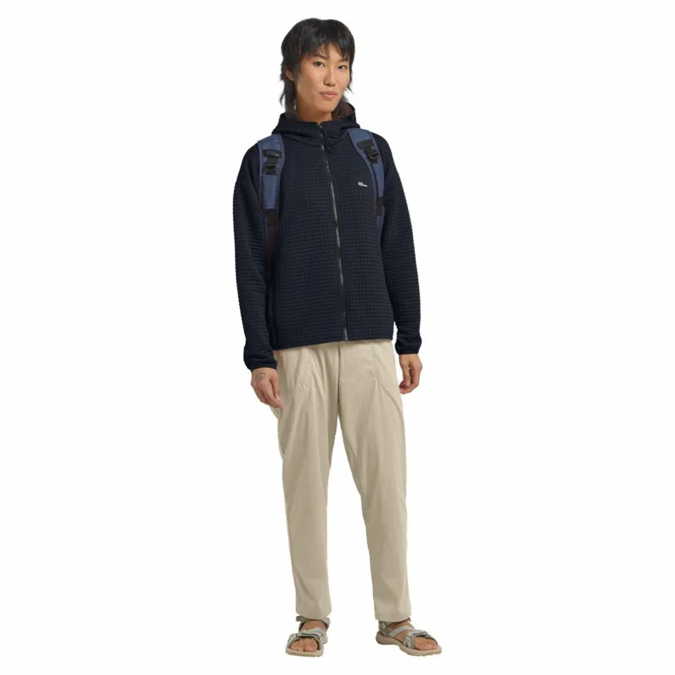 Jack Wolfskin Mogari Hooded fleece vest dames dark navy