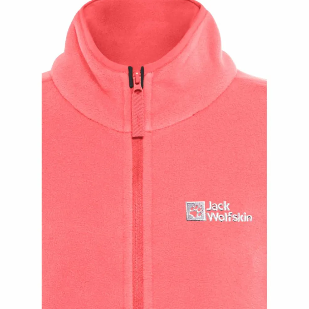 Jack Wolfskin Taunus fleece vest junior sunset coral