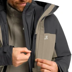 Jack Wolfskin  Wild Places 3-in-1 outdoor jack heren linen