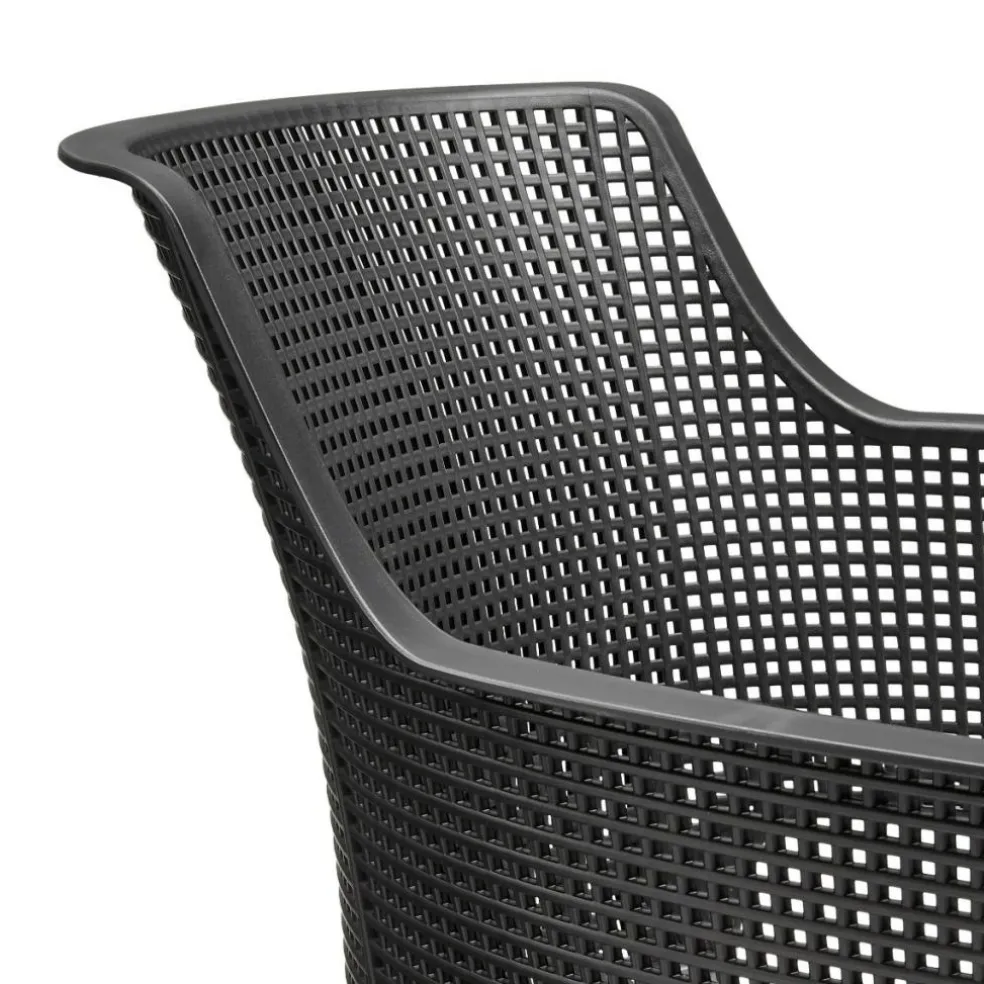 Keter Elisa stapelbare tuinstoel graphite