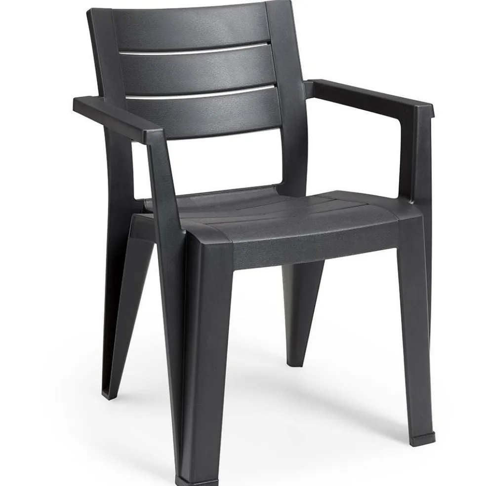 Keter Julie stapelbare tuinstoel graphite