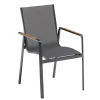 Kettler Diamond stapelbare tuinstoel antraciet