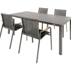 Kettler HPL 180 Diamond 4 dining tuinset jura  antraciet