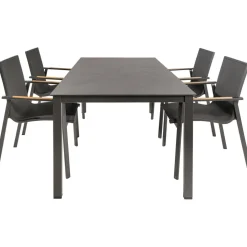Kettler HPL 180 Diamond 4 dining tuinset jura antraciet