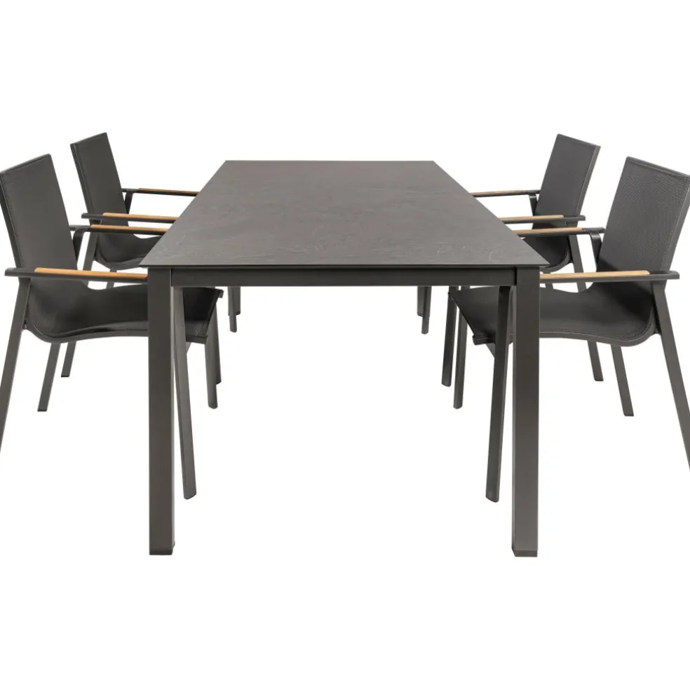 Kettler HPL 180 Diamond 4 dining tuinset jura antraciet