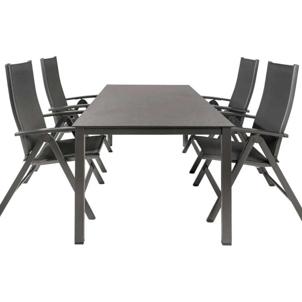 Kettler HPL 180 Easy 4 verstelbaar tuinset jura antraciet