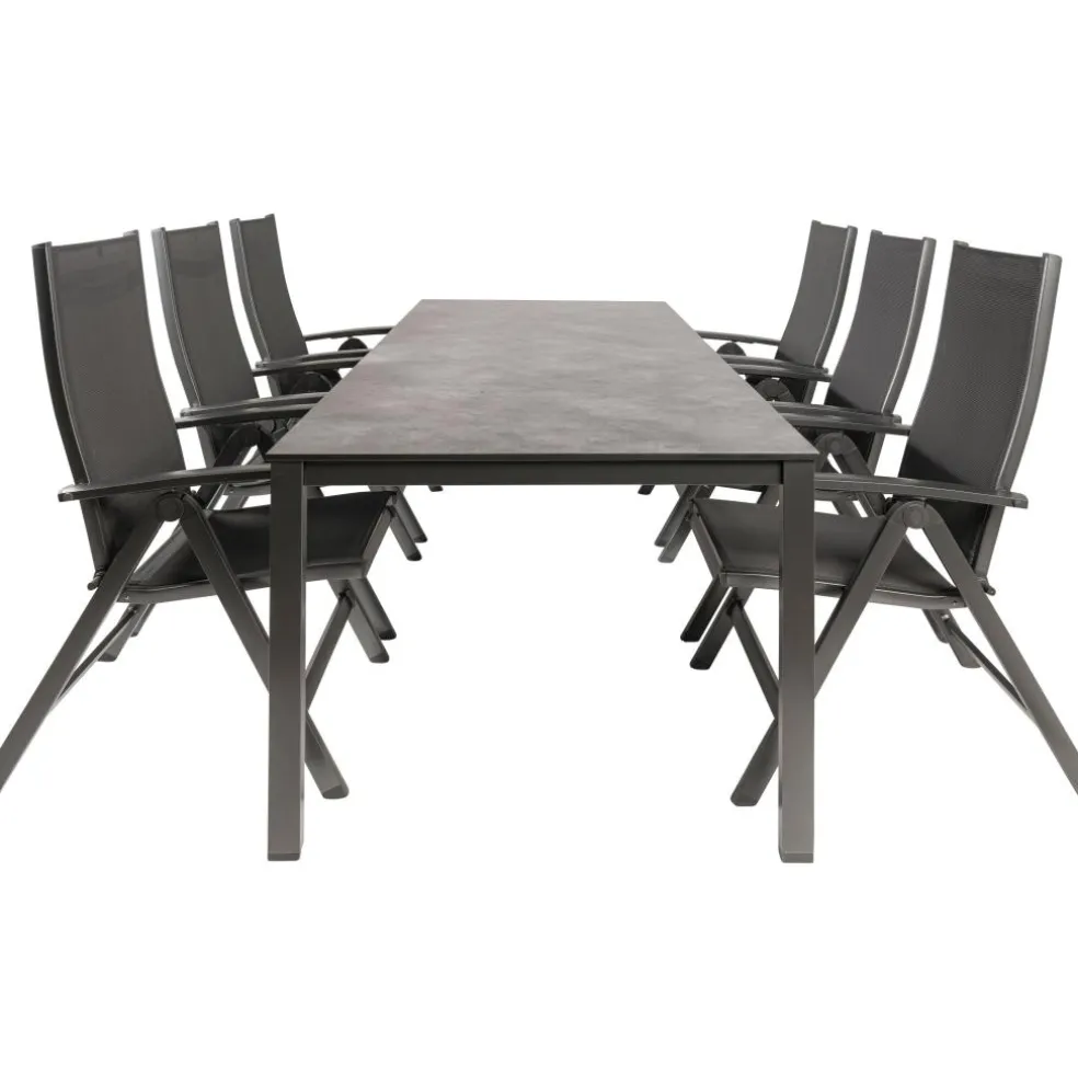 Kettler HPL 220 Easy 6 verstelbaar tuinset antraciet