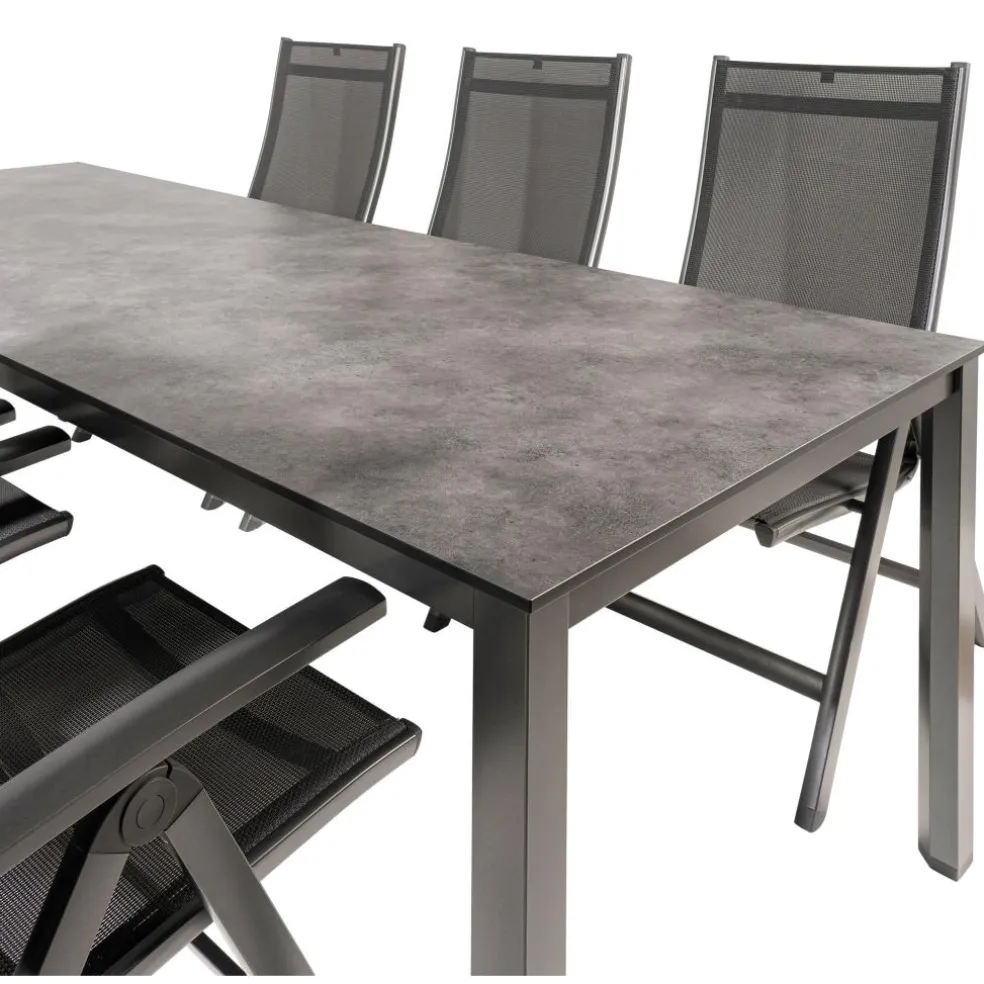 Kettler HPL 220 Easy 6 verstelbaar tuinset antraciet