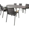 Kettler HPL Edge 240 Diamond 6 dining tuinset antraciet
