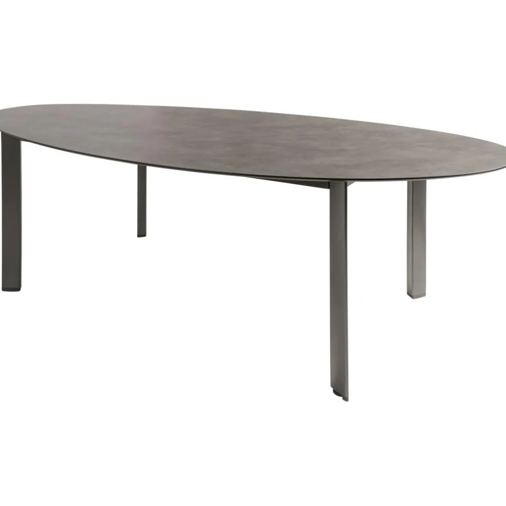 Kettler HPL Edge tuintafel ovaal 240 x 132 antraciet