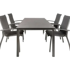 Kettler HPL 180 Legato 4 dining tuinset jura antraciet