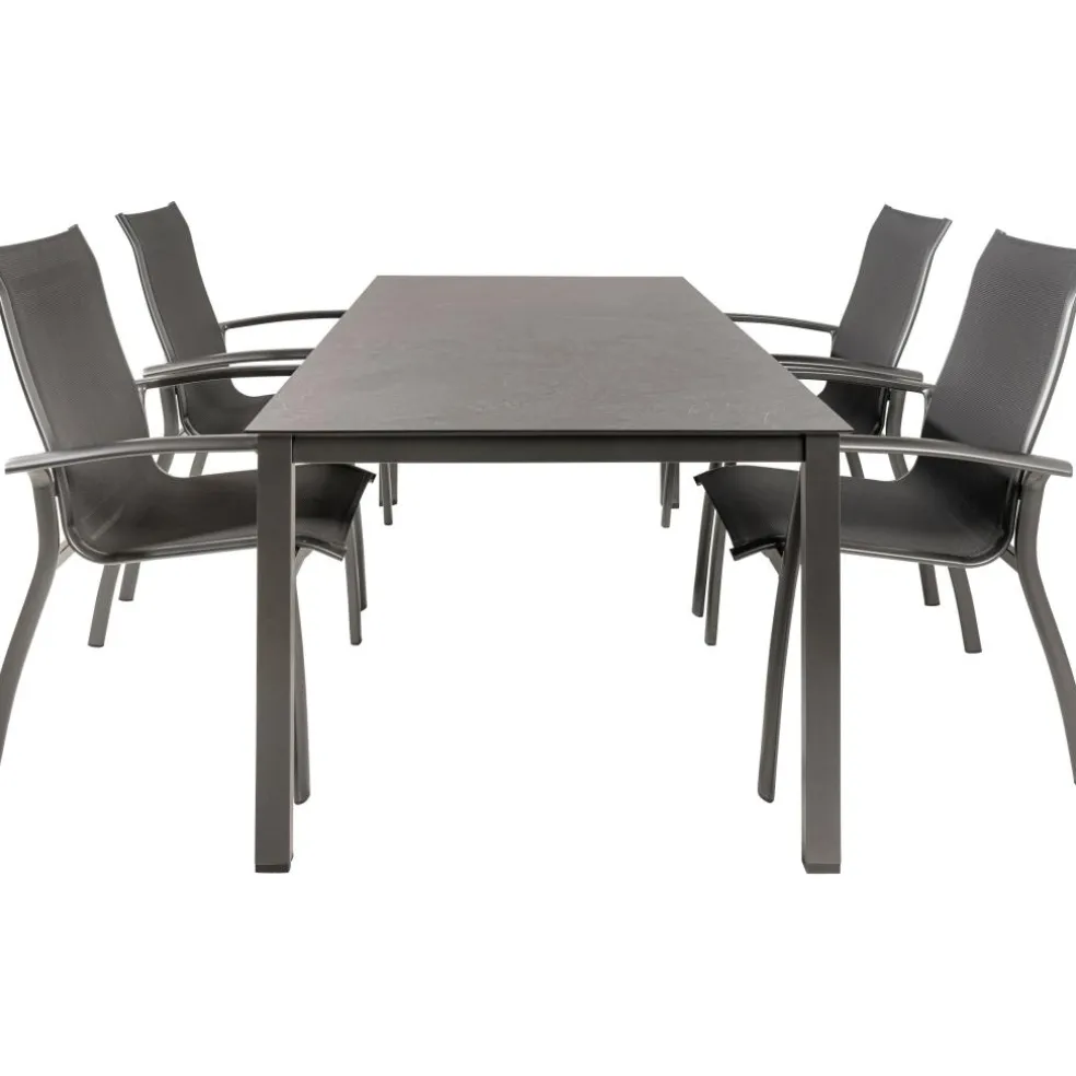Kettler HPL 180 Legato 4 dining tuinset jura antraciet