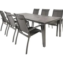 Kettler HPL 220 Legato 6 dining tuinset antraciet