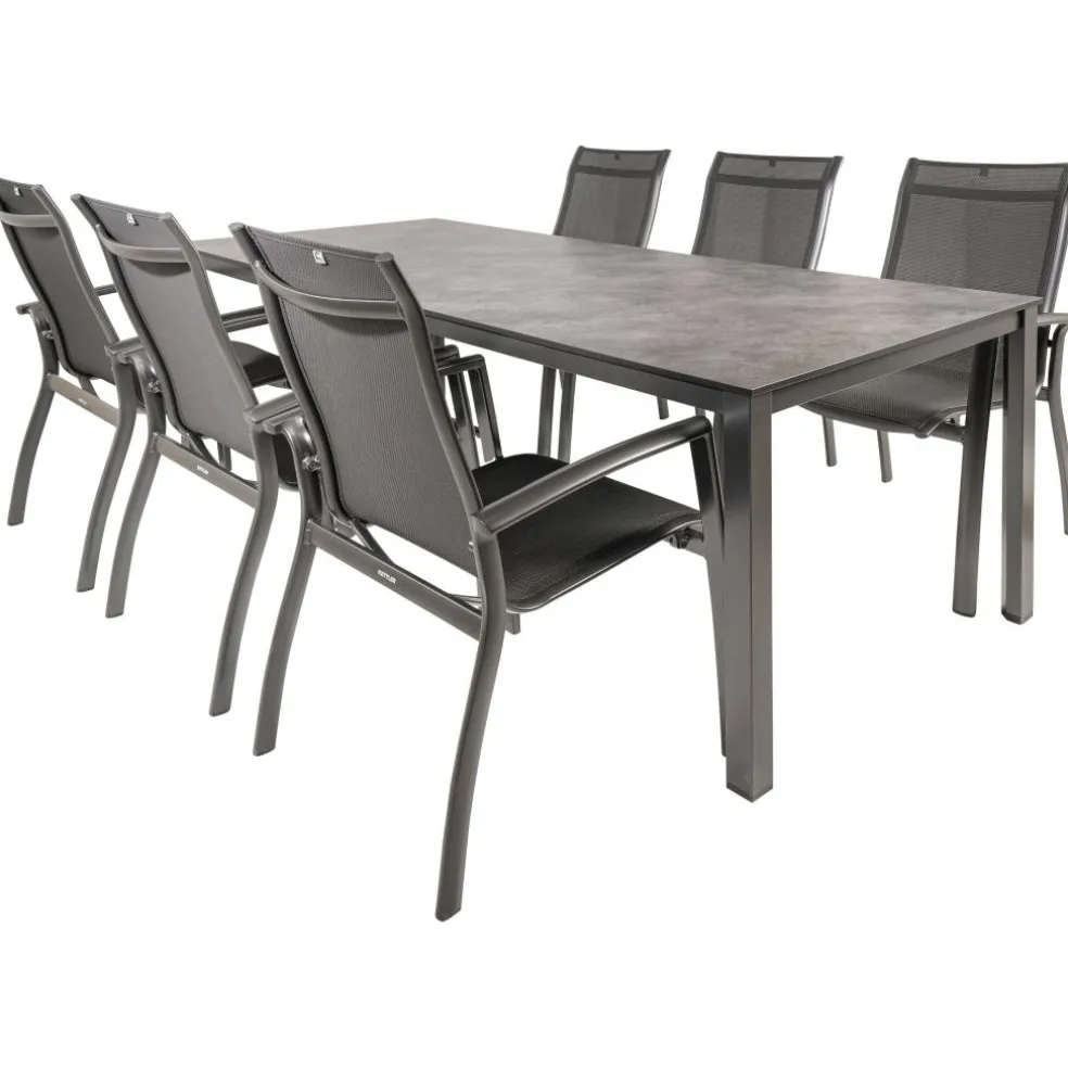 Kettler HPL 220 Legato 6 dining tuinset antraciet