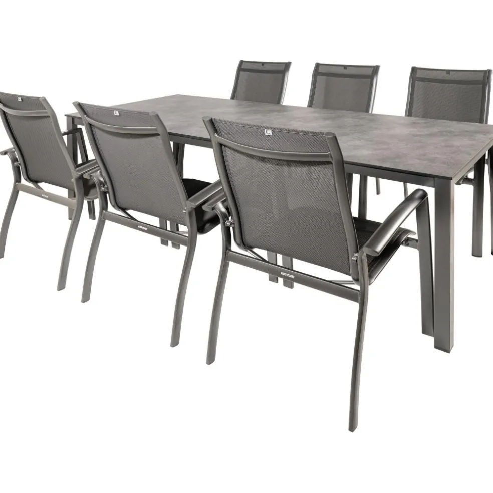 Kettler HPL 220 Legato 6 dining tuinset antraciet
