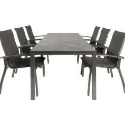 Kettler HPL 220 Legato 6 dining tuinset antraciet