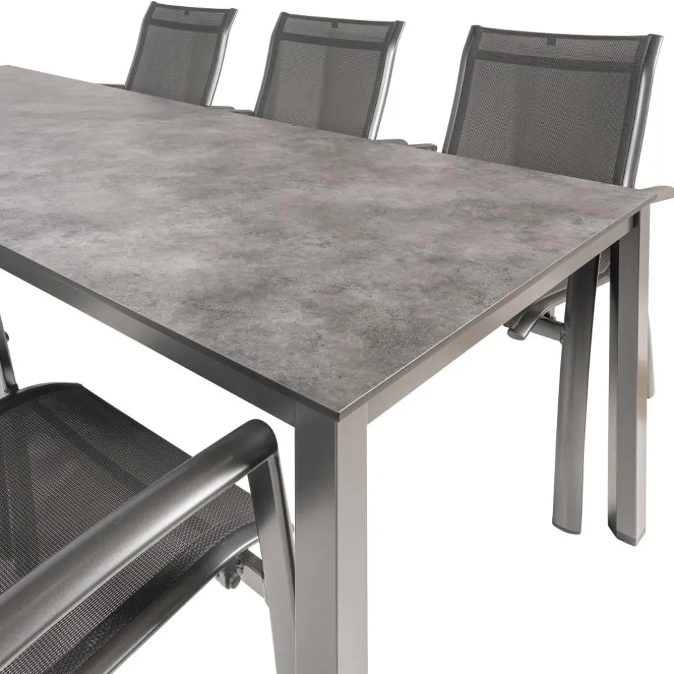 Kettler HPL 220 Legato 6 dining tuinset antraciet