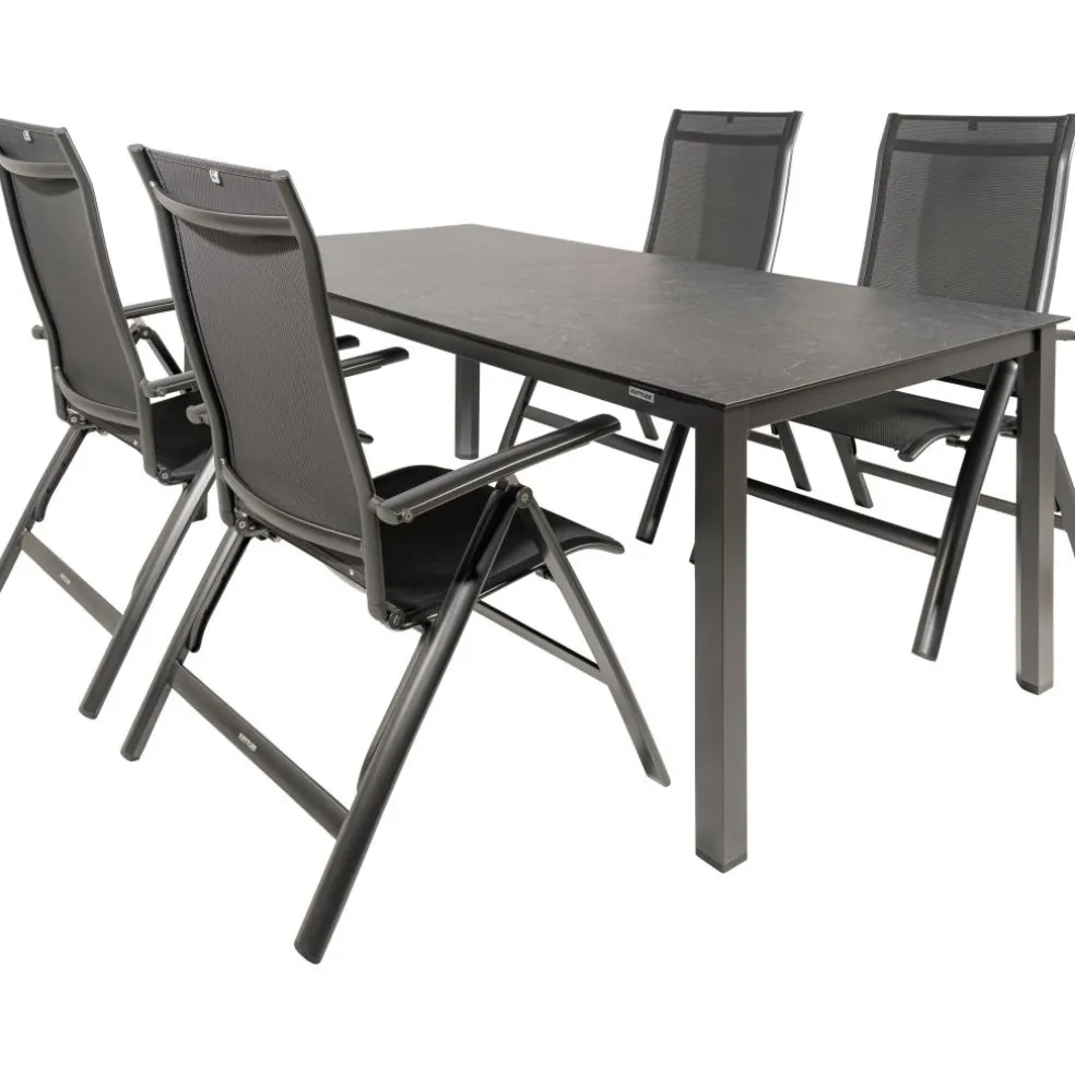 Kettler HPL 180 Legato 4 verstelbaar tuinset jura antraciet