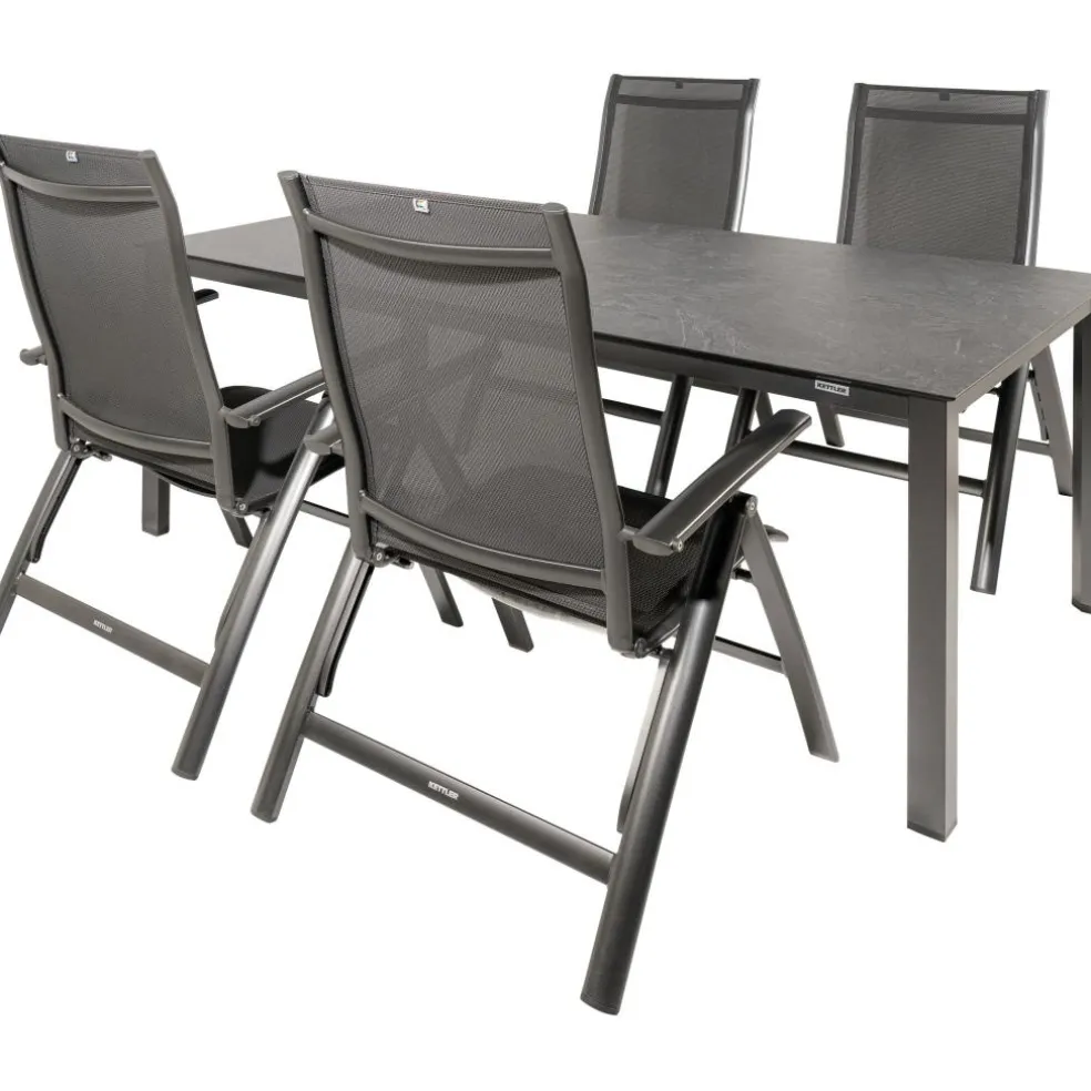 Kettler HPL 180 Legato 4 verstelbaar tuinset jura antraciet