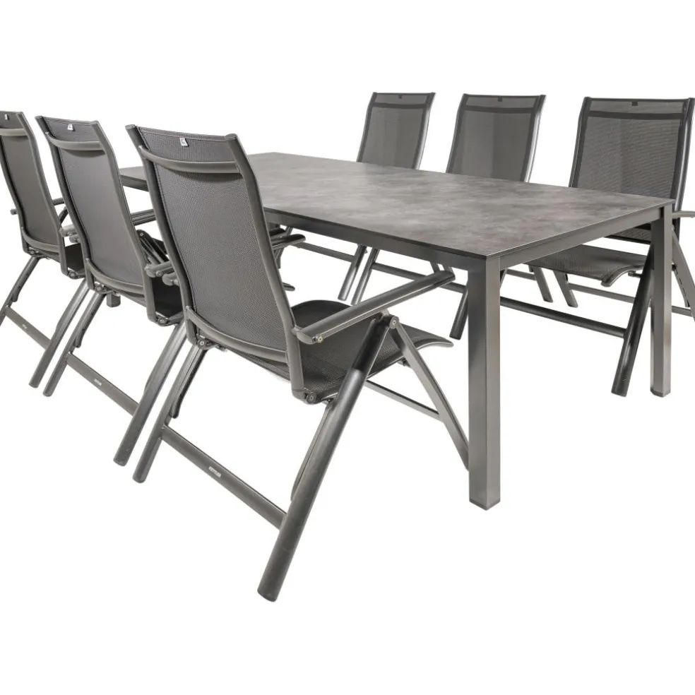 Kettler HPL 220 Legato 6 verstelbaar tuinset antraciet