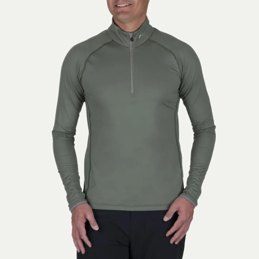 Kjus Feel Half-Zip skipully heren green smoke pewter