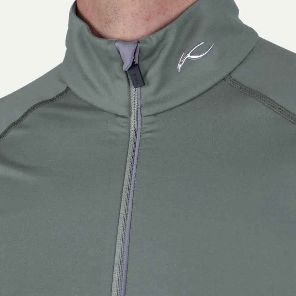 Kjus Feel Half-Zip skipully heren green smoke pewter