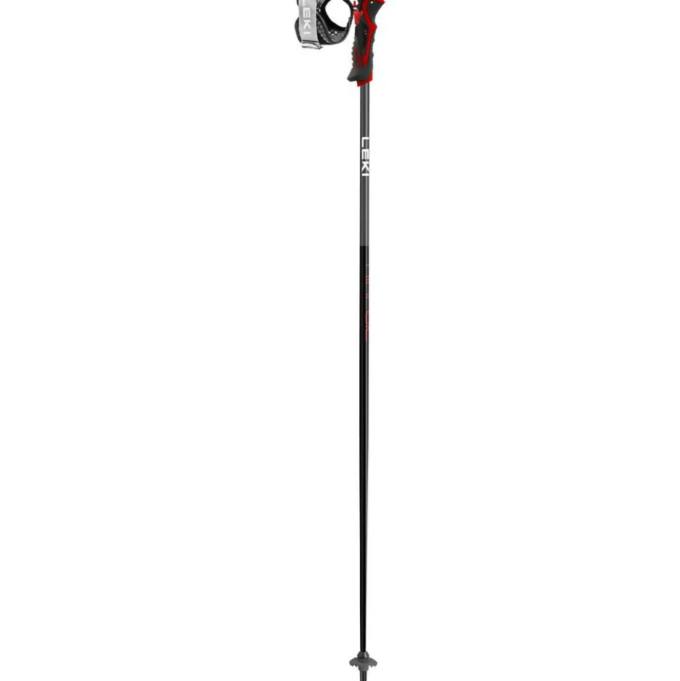 Leki Airfoil 3D skistokken black dark anthracite bright red