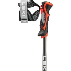 Leki Airfoil 3D skistokken black dark anthracite bright red