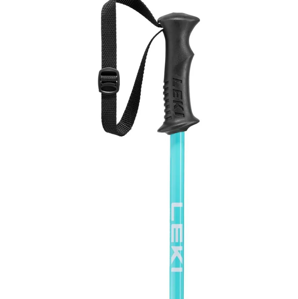 Leki Rider skistokken junior dark blue light turquoise white