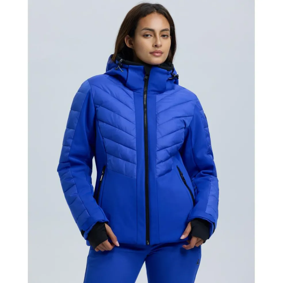 Luhta Mallatunturit softshell winterjas dames blue