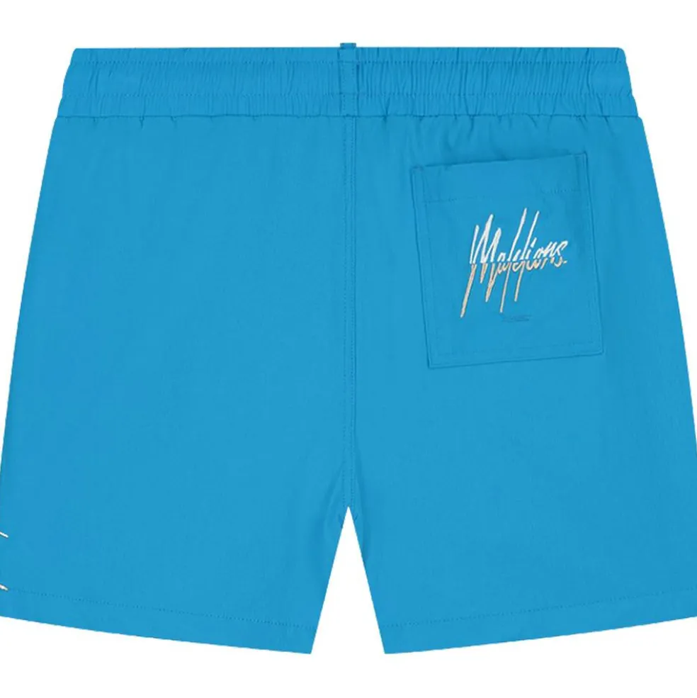 Malelions Split zwembroek junior aqua blue