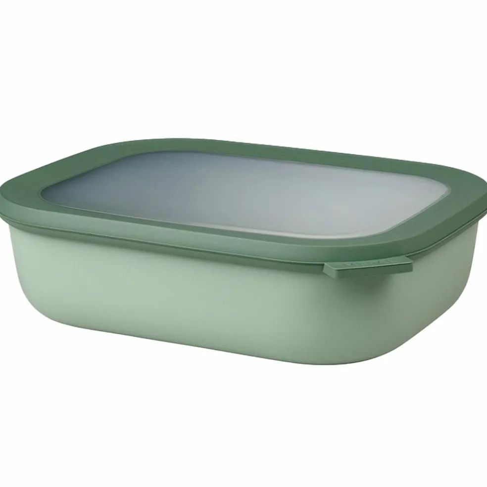 Mepal Cirqula multikom vershouddoos rechthoekig 2 liter nordic sage