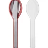 Mepal Ellipse bestekset vivid mauve 3-delig