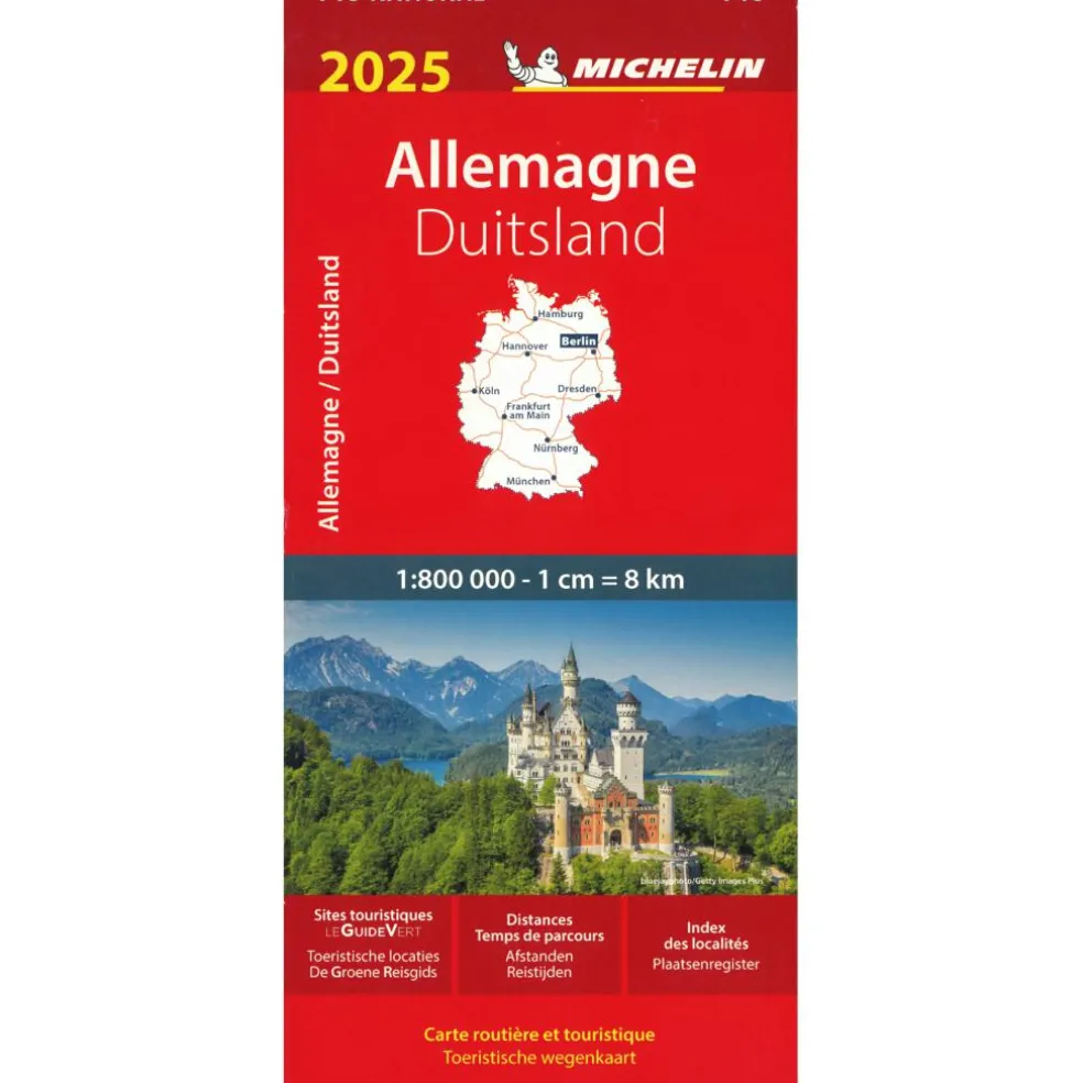 Michelin 718 Duitsland wegenkaart 2025
